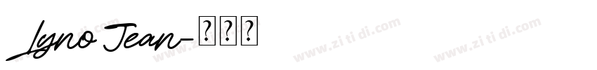 Lyno Jean字体转换